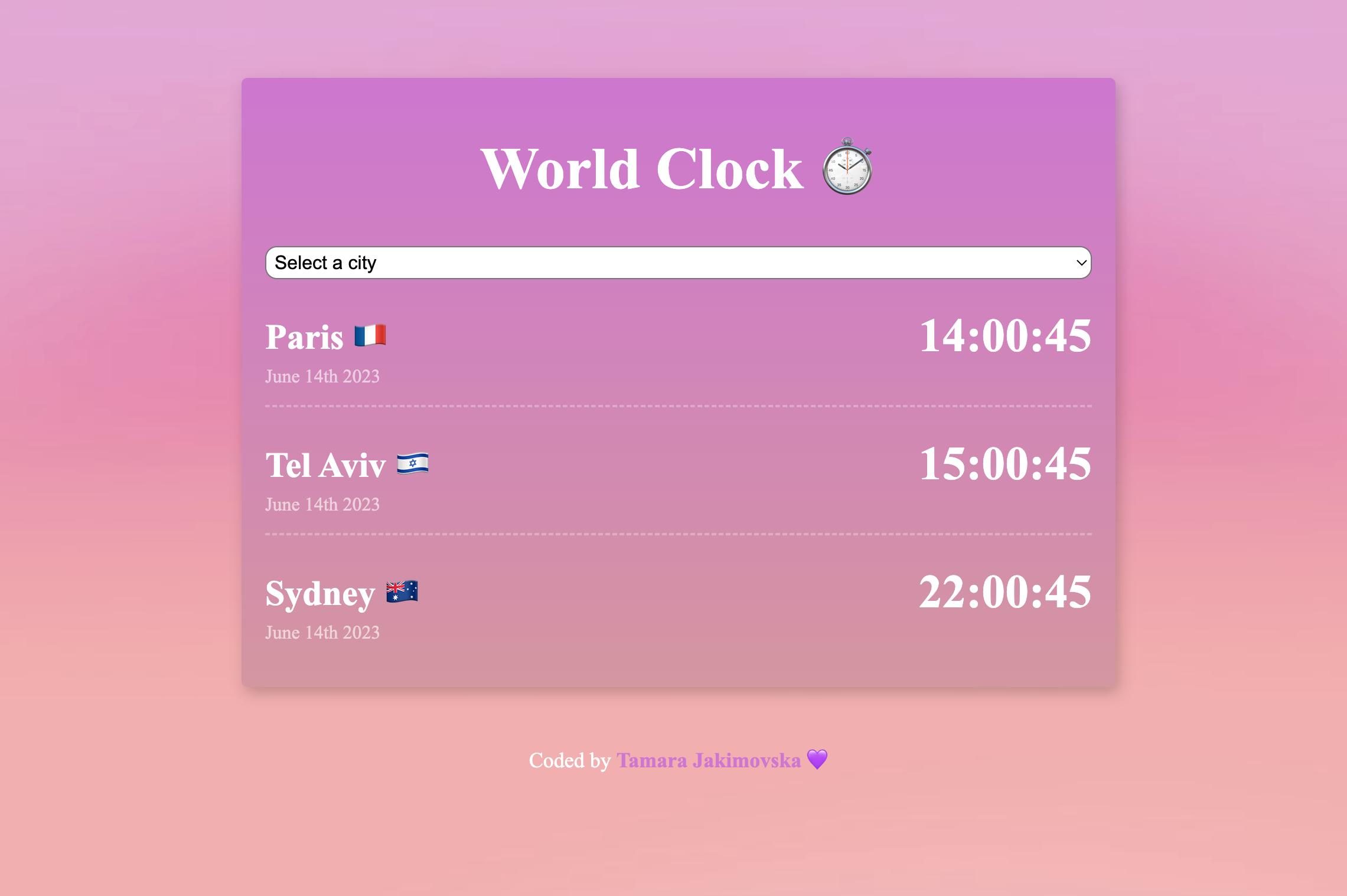 clock app project